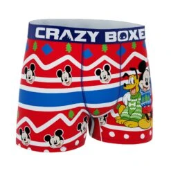 CRAZYBOXER Disney Mickey And Pluto Xmas Men's Boxer Briefs 6 CRAZYBOXER Disney Mickey And Pluto Xmas Men's Boxer Briefs -Crazy Boxer CBDIS01DINE1 3