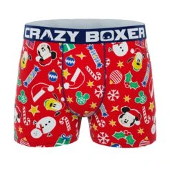 CRAZYBOXER Disney Mickey Xmas Spirit Men's Boxer Briefs