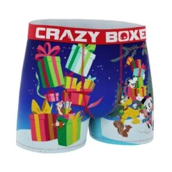 CRAZYBOXER Disney Mickey Gifts Galore Men's Boxer Briefs -Crazy Boxer CBDIS01MIST 3