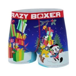 CRAZYBOXER Disney Mickey Gifts Galore Men's Boxer Briefs -Crazy Boxer CBDIS01MIST 4
