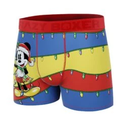 CRAZYBOXER Disney Mickey Holidays Xmas Ski Men's Boxer Briefs -Crazy Boxer CBDIS01VAGG 4