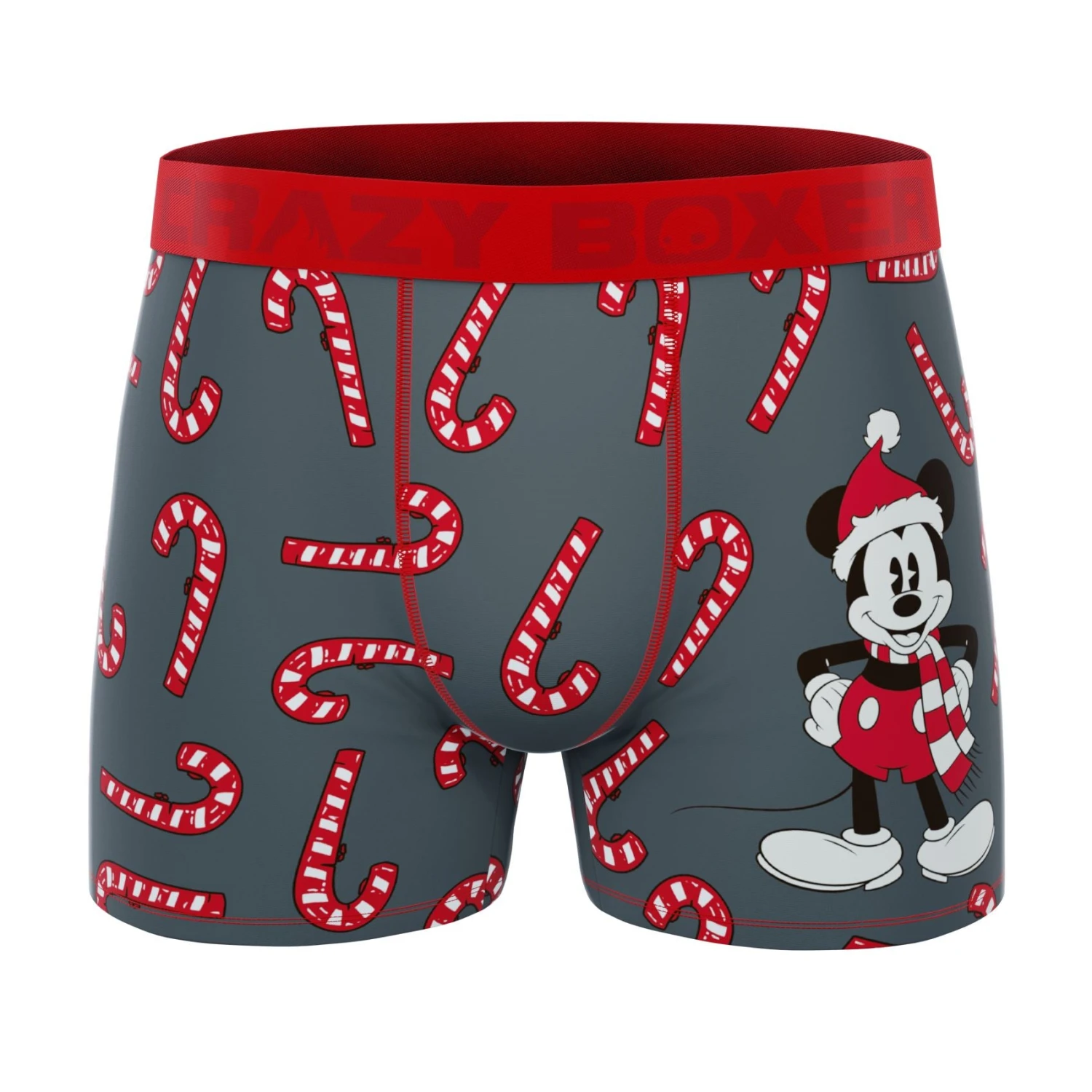 CRAZYBOXER Disney Mickey Xmas Cane Men's Boxer Briefs (2 Pack) 2 CRAZYBOXER Disney Mickey Xmas Cane Men's Boxer Briefs (2 Pack) - Image 2