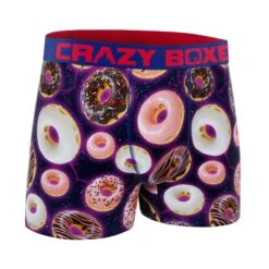 CRAZYBOXER Funky Food Donuts Men's Boxer Briefs -Crazy Boxer CBFDD01SPAC 3