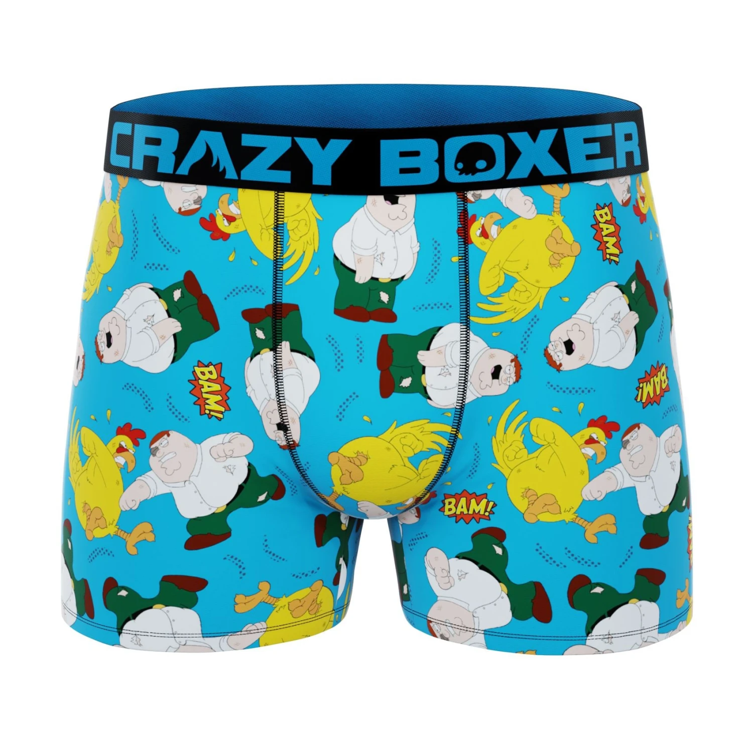 Men's 3-Pack Boxer Briefs - Family Guy - Peter Griffin Vs. Chicken 2 Men's 3-Pack Boxer Briefs - Family Guy - Peter Griffin Vs. Chicken - Image 2