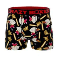 Men's 5-Pack Boxer Briefs - Family Guy - Peter Griffin And Stewie -Crazy Boxer CBFMGX5A1 12