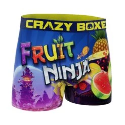 CRAZYBOXER Fruit Ninja Logo Men's Boxer Briefs -Crazy Boxer CBFRU0101PLA2 3