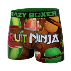 CRAZYBOXER Fruit Ninja Cutting Men's Boxer Briefs -Crazy Boxer CBFRU0101PLAC 4