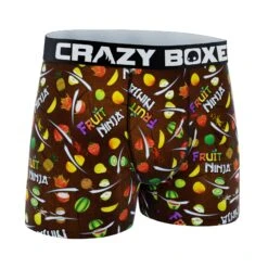 CRAZYBOXER Fruit Ninja All Over Men's Boxer Briefs 6 CRAZYBOXER Fruit Ninja All Over Men's Boxer Briefs -Crazy Boxer CBFRU0101SLIC 3