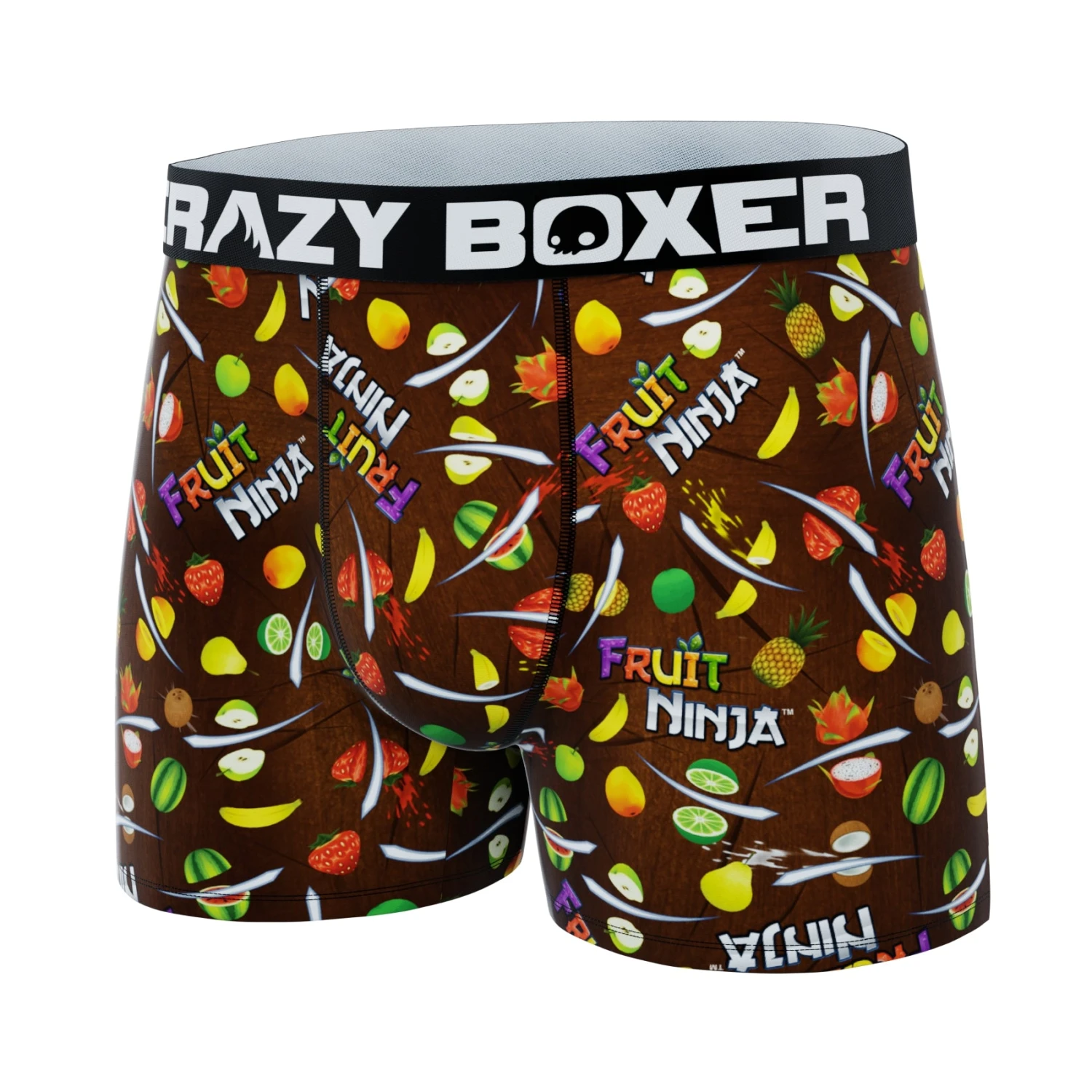 CRAZYBOXER Fruit Ninja All Over Men's Boxer Briefs 4 CRAZYBOXER Fruit Ninja All Over Men's Boxer Briefs - Image 4