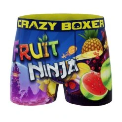 CRAZYBOXER Fruit Ninja All Over Men's Boxer Briefs (3 Pack) 12 CRAZYBOXER Fruit Ninja All Over Men's Boxer Briefs (3 Pack) -Crazy Boxer CBFRU0101X3A1 5