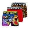 CRAZYBOXER Fruit Ninja All Over Men's Boxer Briefs (3 Pack)