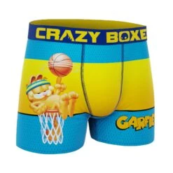 CRAZYBOXER Garfield Basketball Cat Men's Boxer Briefs -Crazy Boxer CBGAR0101BASK 3
