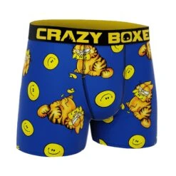 CRAZYBOXER Garfield Mean Cat Men's Boxer Briefs -Crazy Boxer CBGAR0101SMIL 3