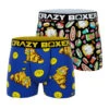 CRAZYBOXER Garfield Cat And Food Men's Boxer Briefs (2 Pack)