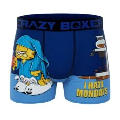 CRAZYBOXER Garfield Sleep Men's Boxer Briefs (3 Pack) -Crazy Boxer CBGAR0101X3A5 8