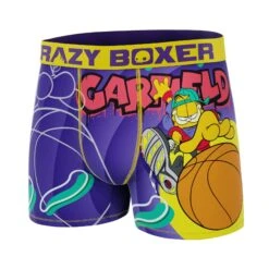 CRAZYBOXER Garfield Basketball Men's Boxer Briefs -Crazy Boxer CBGAR0102BASK 4