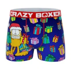 CRAZYBOXER Garfield Gift Holidays Men's Boxer Briefs