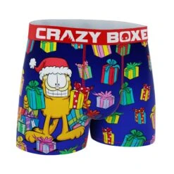 CRAZYBOXER Garfield Gift Holidays Men's Boxer Briefs -Crazy Boxer CBGAR0102GIFT 3