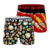 CRAZYBOXER Garfield Angry Cat Faces Men's Boxer Briefs (2 Pack)