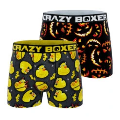 CRAZYBOXER Halloween Men's Boxer Briefs (2 Pack)