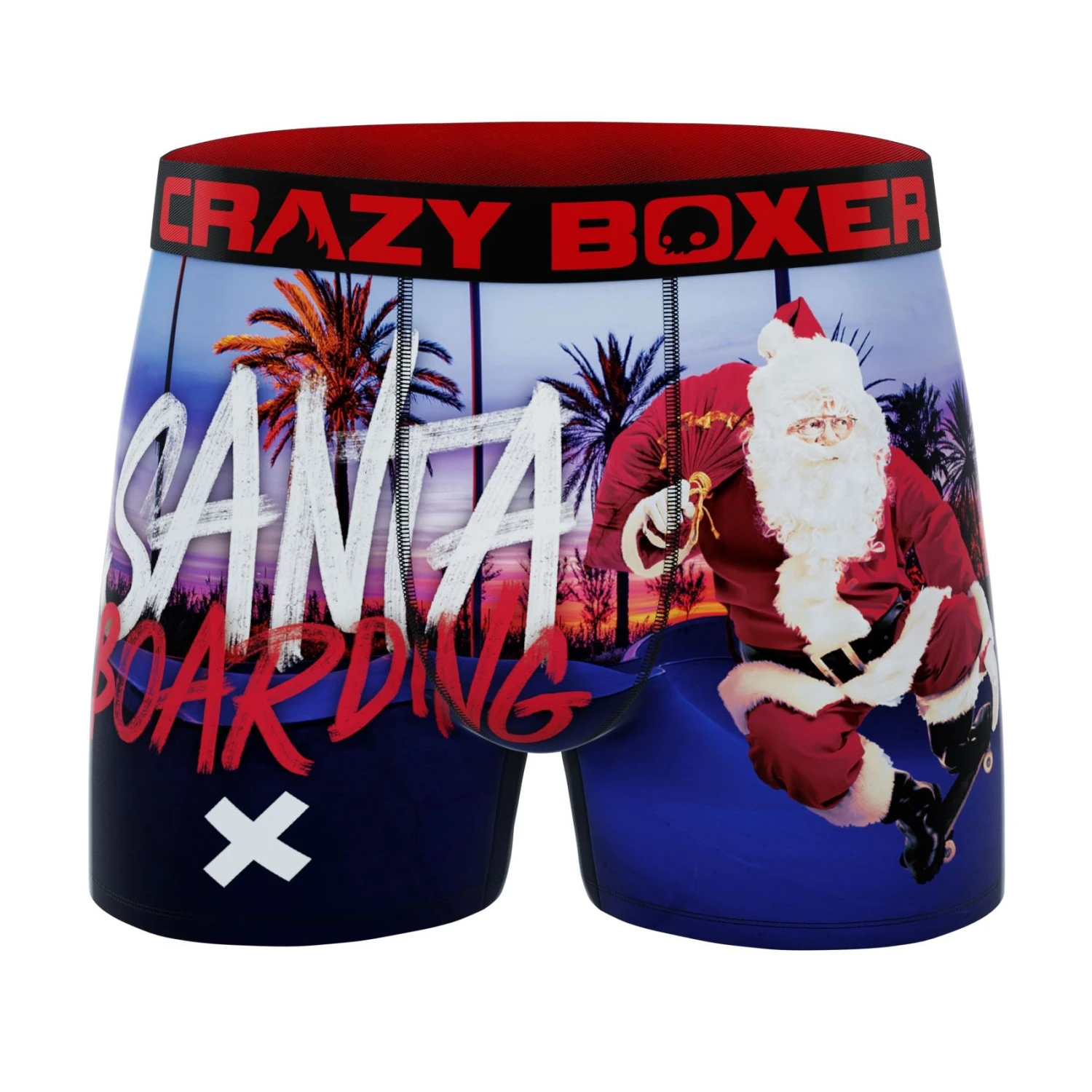 CRAZYBOXER Holidays Santa Beach Men's Boxer Briefs (2 Pack) 4 CRAZYBOXER Holidays Santa Beach Men's Boxer Briefs (2 Pack) - Image 4