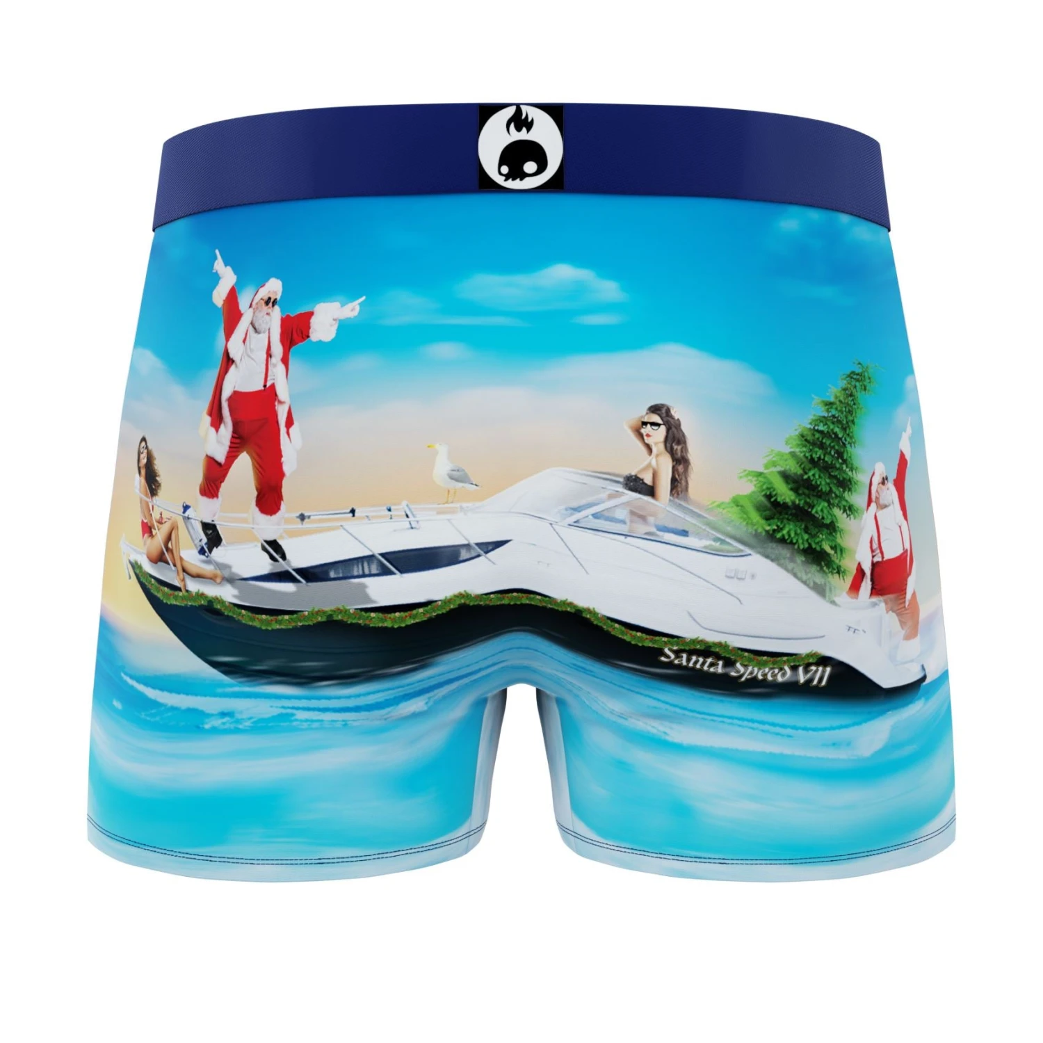 CRAZYBOXER Holidays Santa Beach Men's Boxer Briefs (2 Pack) 5 CRAZYBOXER Holidays Santa Beach Men's Boxer Briefs (2 Pack) - Image 5