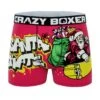 CRAZYBOXER Holidays Santa Skate Men's Boxer Briefs