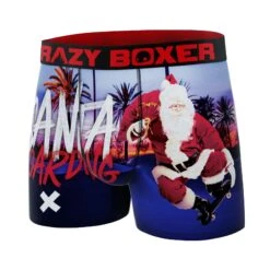 CRAZYBOXER Holidays Santa Boarding Men's Boxer Briefs -Crazy Boxer CBHOL01XSUN 4