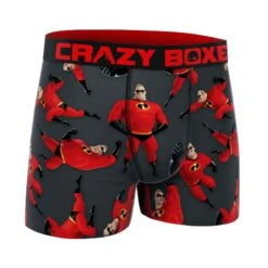 CRAZYBOXER The Incredibles Mr. Incredible Men's Boxer Briefs 6 CRAZYBOXER The Incredibles Mr. Incredible Men's Boxer Briefs -Crazy Boxer CBINC0101DAD 3