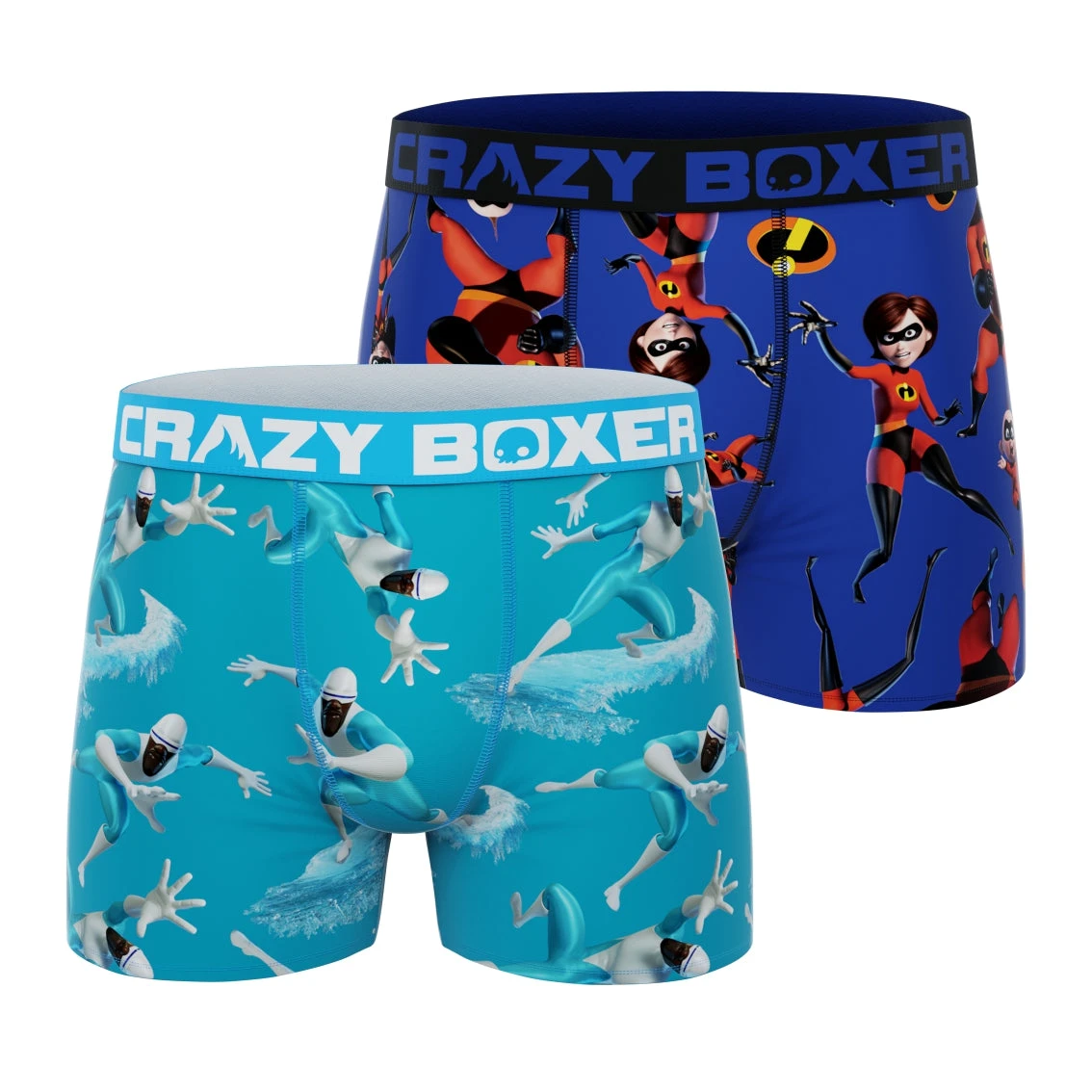 CRAZYBOXER The Incredibles Frozone Men's Boxer Briefs (Pack 2) 1 CRAZYBOXER The Incredibles Frozone Men's Boxer Briefs (Pack 2)