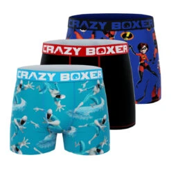 CRAZYBOXER The Incredibles Family Men's Boxer Briefs (Pack 3)