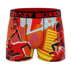 CRAZYBOXER The Incredibles Comic Characters Men's Boxer Briefs