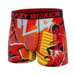 CRAZYBOXER The Incredibles Comic Characters Men's Boxer Briefs 7 CRAZYBOXER The Incredibles Comic Characters Men's Boxer Briefs -Crazy Boxer CBINC01RETR 4