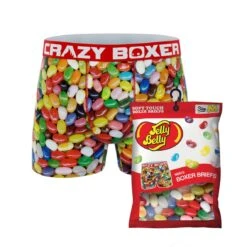 CRAZYBOXER Jelly Belly Beans Men's Boxer Briefs (Creative Packaging)
