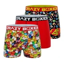 CRAZYBOXER Jelly Belly Beans Men's Boxer Briefs (3 Pack)