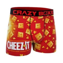 CRAZYBOXER Kellogg's Cheese-It Box Men's Boxer Briefs (Creative Packaging) -Crazy Boxer CBKLG0101CHEZN 3