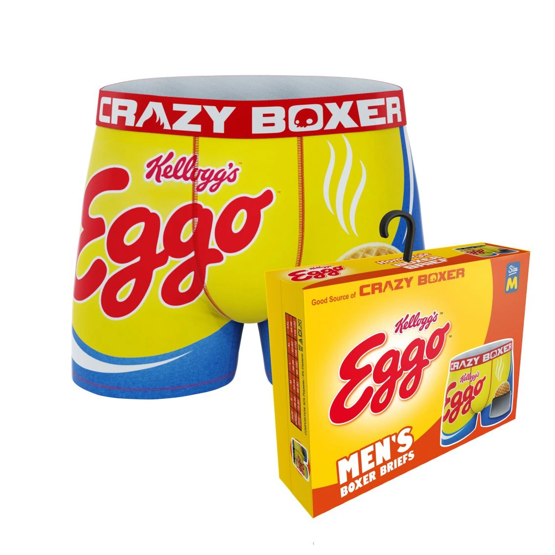 CRAZYBOXER Kellogg's Eggo Waffle Men's Boxer Briefs (Creative Packaging) 1 CRAZYBOXER Kellogg's Eggo Waffle Men's Boxer Briefs (Creative Packaging)