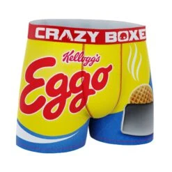 CRAZYBOXER Kellogg's Eggo Waffle Men's Boxer Briefs (Creative Packaging) 8 CRAZYBOXER Kellogg's Eggo Waffle Men's Boxer Briefs (Creative Packaging) -Crazy Boxer CBKLG0101EGGON 3
