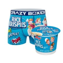 CRAZYBOXER Kellogg's Rice Krispies Men's Boxer Briefs (Creative Packaging)