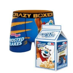 CRAZYBOXER Kellogg's Tony The Tiger Men's Boxer Briefs (Creative Packaging)