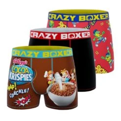 CRAZYBOXER Kelloggs Cereal Club Men's Boxer Briefs (3 Pack)