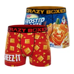 CRAZYBOXER Kellogg's Halloween Cheez It Men's Boxer Briefs (2 Pack)