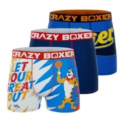 CRAZYBOXER Kellogg's Tiger Men's Boxer Briefs (3 Pack)