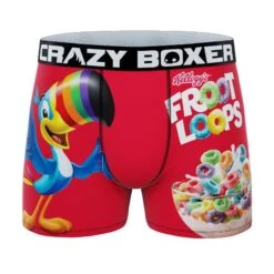 CRAZYBOXER Kelloggs Toucan Sam Men's Boxer Briefs (2 Pack) 8 CRAZYBOXER Kelloggs Toucan Sam Men's Boxer Briefs (2 Pack) -Crazy Boxer CBKLG0106X2A6 3