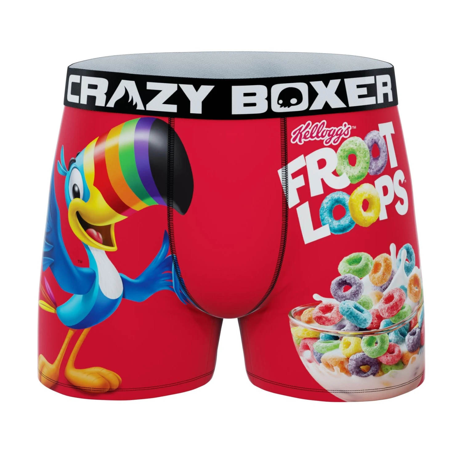 CRAZYBOXER Kelloggs Toucan Sam Men's Boxer Briefs (2 Pack) 4 CRAZYBOXER Kelloggs Toucan Sam Men's Boxer Briefs (2 Pack) - Image 4