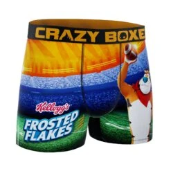 CRAZYBOXER Kelloggs Tiger Football Men's Boxer Briefs -Crazy Boxer CBKLG01FBAL 3