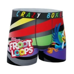 CRAZYBOXER Kellogg's Toucan Sam Men's Boxer Briefs 6 CRAZYBOXER Kellogg's Toucan Sam Men's Boxer Briefs -Crazy Boxer CBKLG01RBOW 3