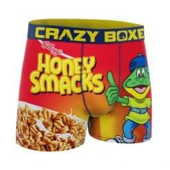 CRAZYBOXER Kellogg's Honey Smack Cereal Box Men's Boxer Briefs (Creative Packaging) -Crazy Boxer CBKLG01SMCKN 3