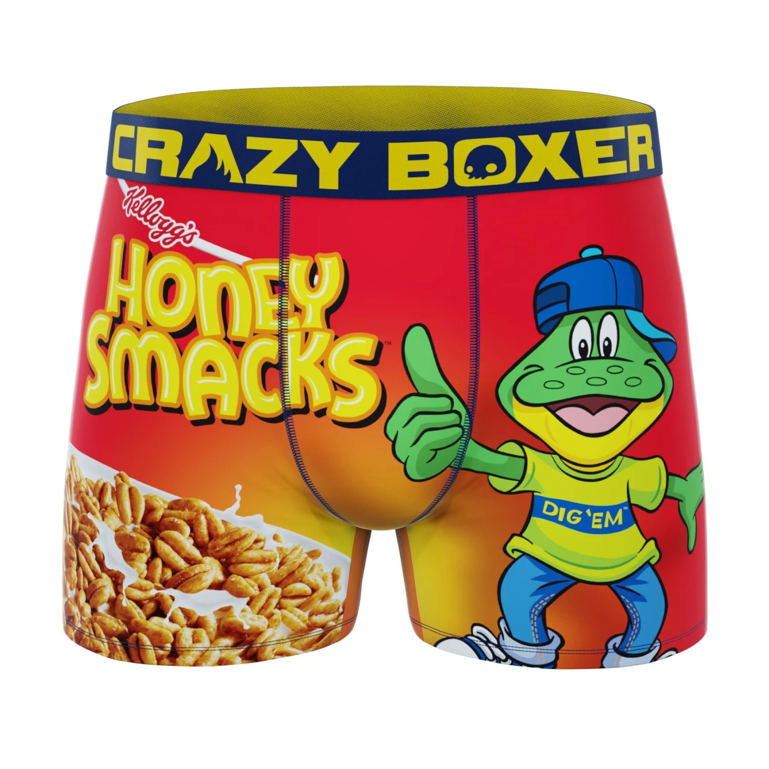 CRAZYBOXER Men's Kellogg's Honey Smacks Boxer Briefs 1 CRAZYBOXER Men's Kellogg's Honey Smacks Boxer Briefs