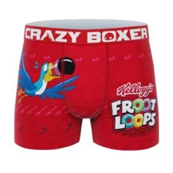 CRAZYBOXER Kellogg's Frosted Flakes And Froot Loops Men's Boxer Briefs (5 Pack)